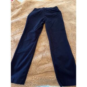 Talbots Petite Navy Blue Pull On Straight Leg Stretch Pants 6P ID5247